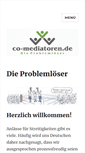 Mobile Screenshot of co-mediatoren.de
